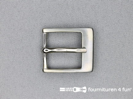 Metalen gesp 25mm zilver