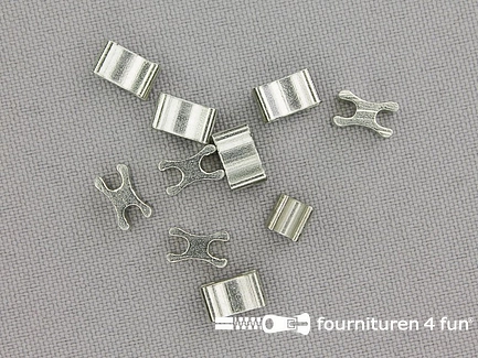 Ritsstopper voor metalen rits - 8mm - 10 stuks