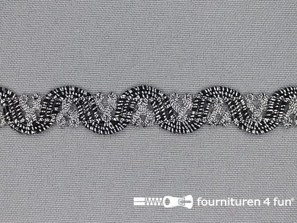 Zilver band 15mm antique zilver