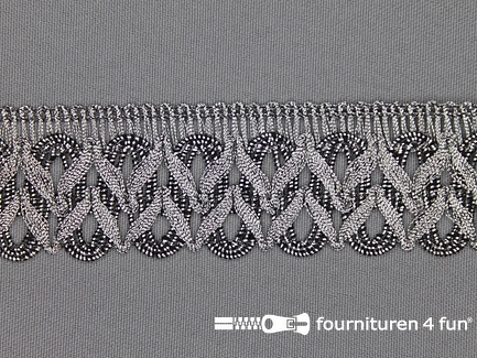 Zilver band 34mm antique zilver