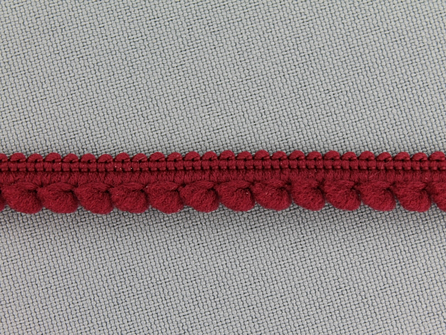 Bolletjesband 10mm bordeaux
