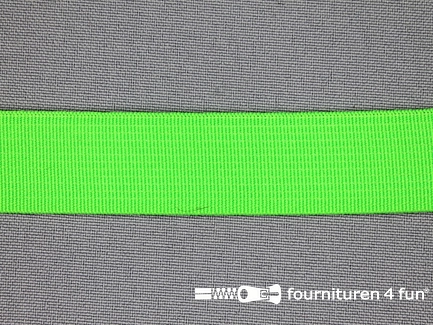 Gekleurd soepel elastiek - 20mm - neon groen