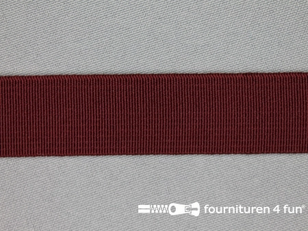 Gekleurd soepel elastiek - 20mm - bordeaux