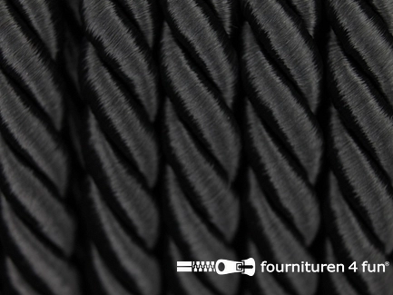 Viscose meubel koord - 9mm - donker grijs