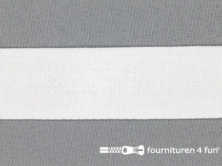 Rol 50 meter luxe keperband - 30mm - wit