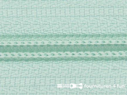 Deelbare spiraal rits nylon 5mm mint groen