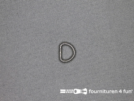 D-ring - heavy duty / extra sterk - 10mm - vernikkeld