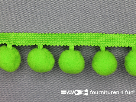 Bolletjesband 40mm lime groen