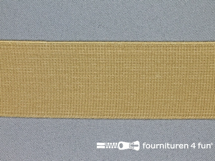 Gekleurd stevig elastiek - 40mm - beige