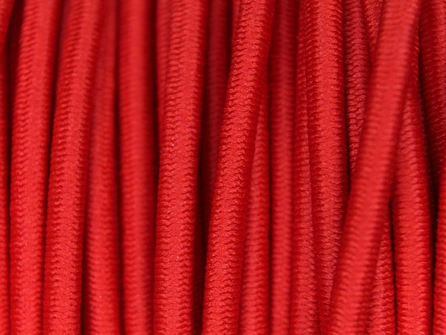 Rol 50 meter elastisch koord 3mm rood