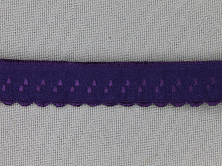 Luxe elastische biasband 12mm paars