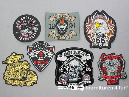 Collectie strijkapplicaties - 7 delige set - opstrijkbare patches
