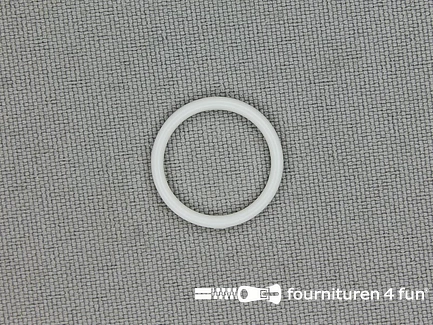 10 Stuks kunststof ring - 14mm - wit