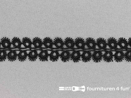 Nylon broderie 20mm zwart