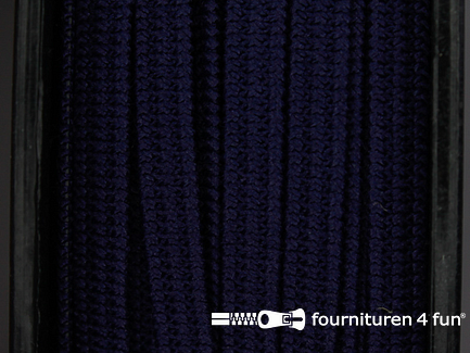 Rol 50 meter soepel elastiek 5mm marine blauw