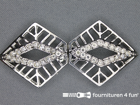 Siersluiting 30x65mm zilver