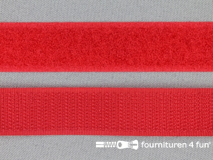 Klittenband - 20mm - rood