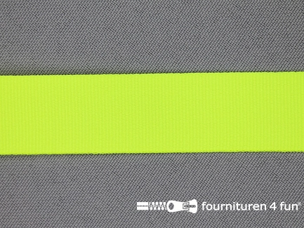 Nylon keperband - 20mm - neon geel