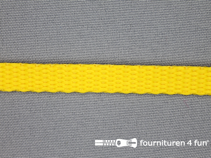 Halsband uni colour 10mm geel