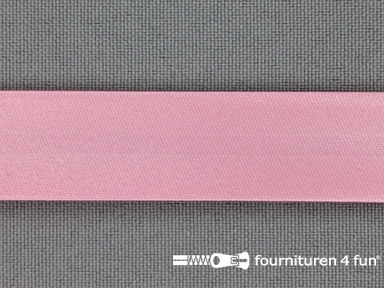 Satijnen biasband 18mm barbie roze