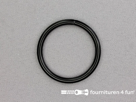 Stalen ring - 35mm - zwart