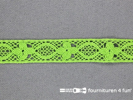 Ibiza broderie 13mm appeltjes groen