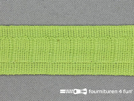 Plooiband - 25mm - licht groen