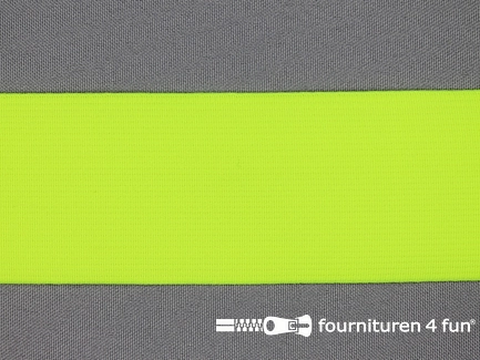 Gekleurd soepel elastiek - 50mm - neon geel