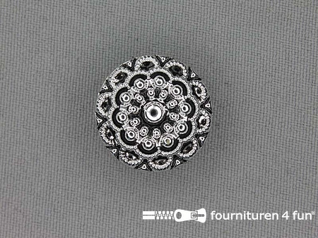 Chroom knoop 22mm retro