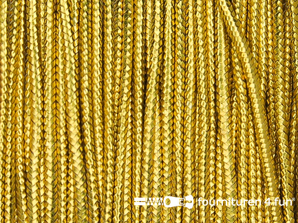 Rol 50 meter elastisch koord - 0,5mm - goud 