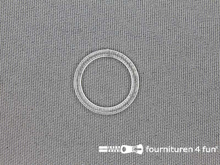 10 Stuks kunststof ring 15mm transparant