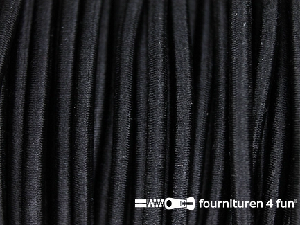 Elastisch koord - 2,5mm - zwart