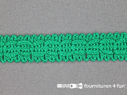 COUPON 18 meter Nylon galon 14mm emerald groen
