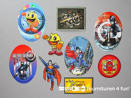 Collectie strijkapplicaties - 9 delige set - opstrijkbare patches