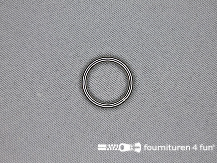 Stalen ring - 15mm - vernikkeld