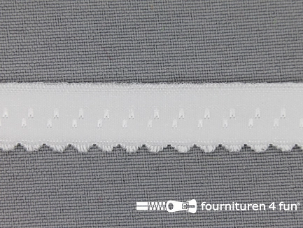 Luxe elastische biasband 12mm off white