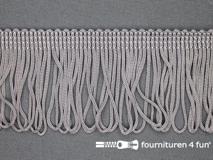 Kaart 20 meter charleston franje - 45mm - grijs