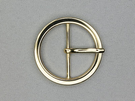 Metalen ronde siergesp 40mm goud