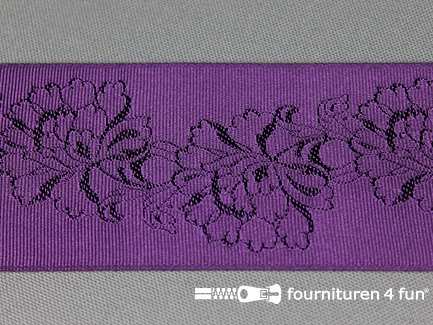 Floral lint 48mm paars