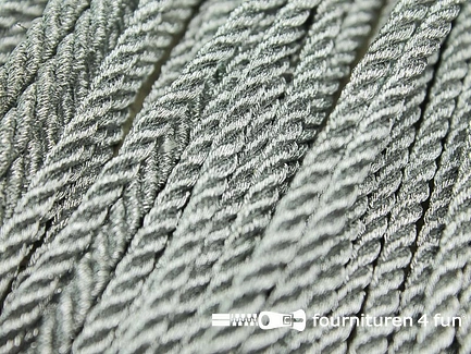 COUPON ruim 23 meter (4 stukken, 13 + 2,8 + 4,6 + 2,7 meter) Metallic koord - ca. 3mm - zilver