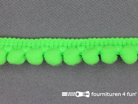 Bolletjesband - 10mm - neon groen
