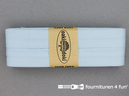 Oaki Doki Tricot biaisband - 20mm x 3 meter - baby blauw (102)