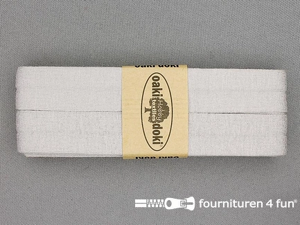 Oaki Doki Tricot biaisband - 20mm x 3 meter - grijs beige (052)