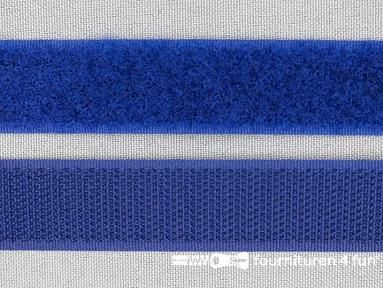 COUPON 1 meter Klittenband - 20mm - saffier blauw