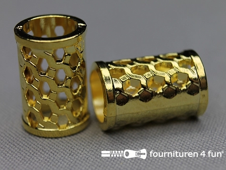 Koorduiteinde - metaal - 20mm - goud