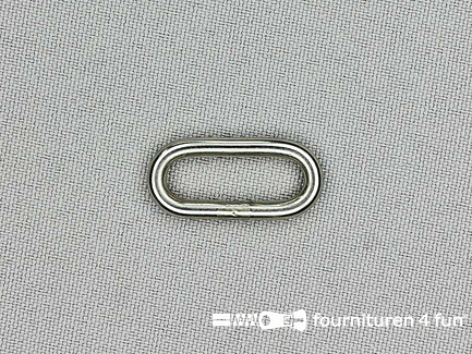 Schuifpassant - ovale ring - 20mm - roestvrij staal - heavy duty