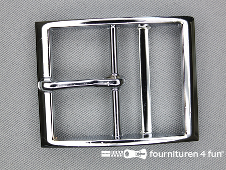 Halsband gesp - metaal - 40mm - zilver