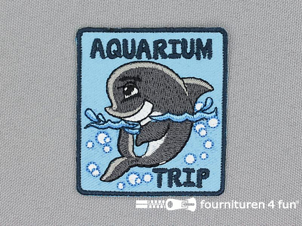 Applicatie 49x55mm Aquarium Trip dolfijn