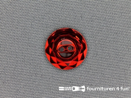 Strass knoop 15mm rood
