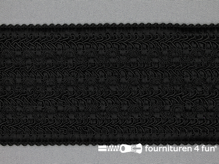 Design elastiek 70mm zwart